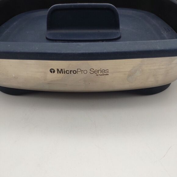 Tupperware MicroPro Grill Micro Pro Series Microwave Grilling Base & Lid Cooking - Picture 2 of 6